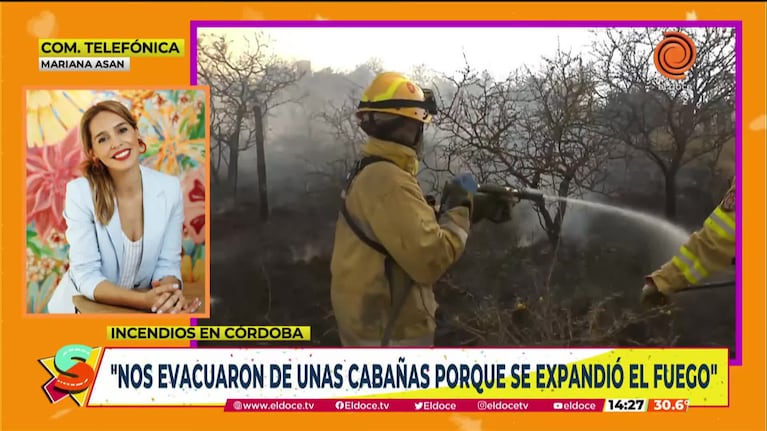 Incendios en Córdoba: el drama de Mariana Asan