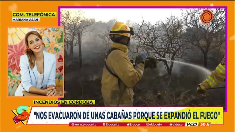 Incendios en Córdoba: el drama de Mariana Asan