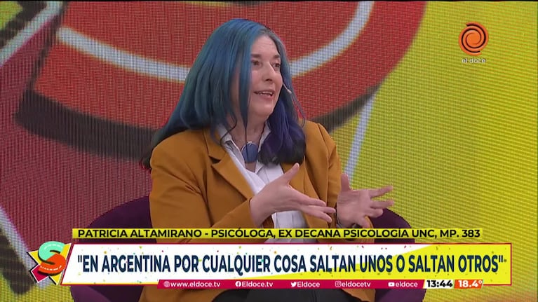La opinión de una psicóloga tras el atentado a Cristina Kirchner