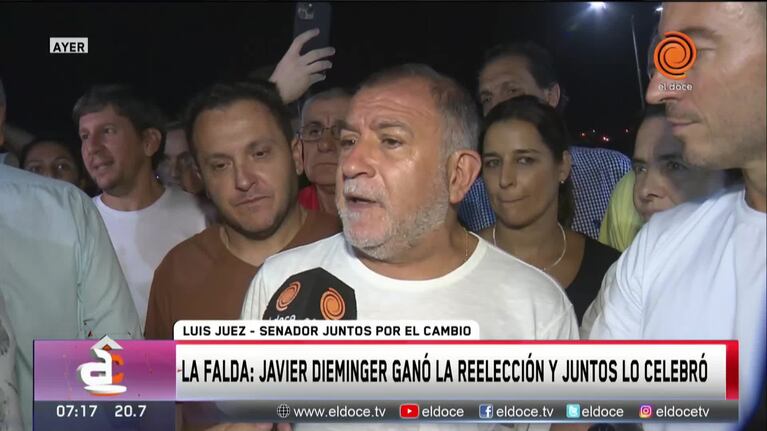 Luis Juez y De Loredo sobre la encuesta: “Dice que ganamos la elección”