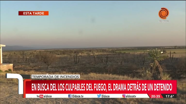 Quedó preso por un incendio: "Tomamos todas las precauciones"