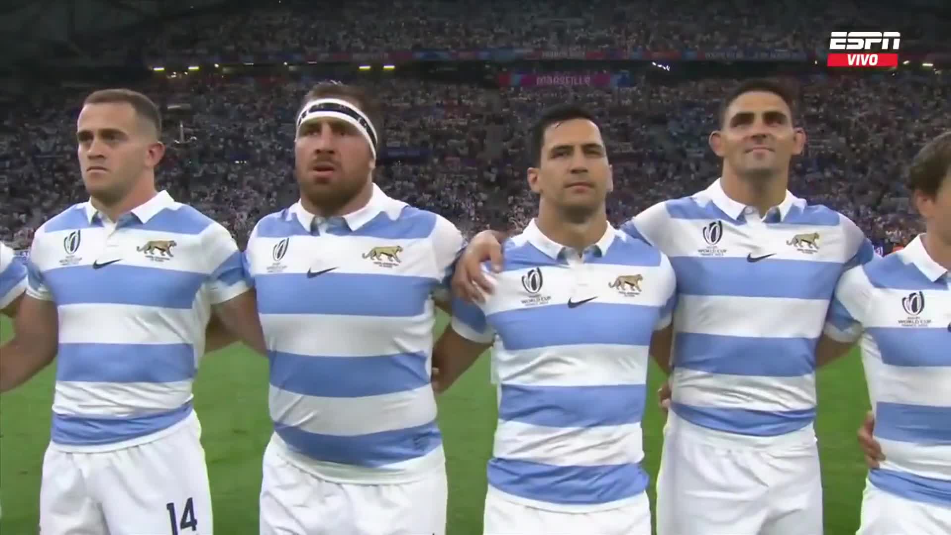 La emoción de los Pumas en su debut del Mundial