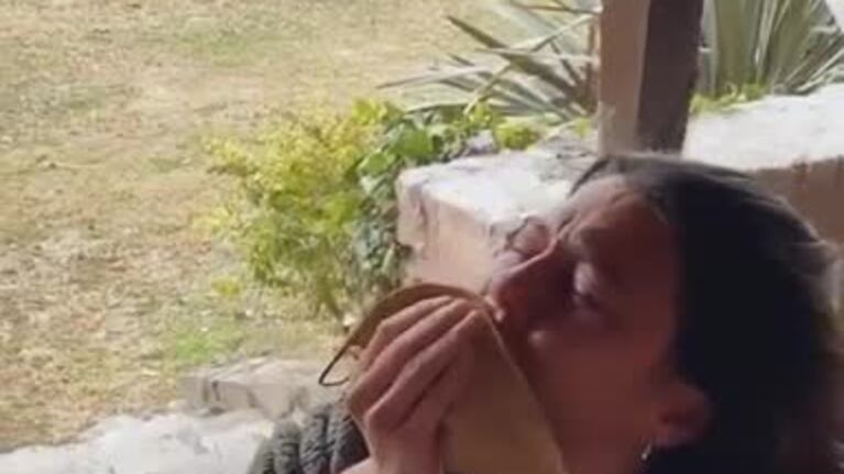 La reacción de Sofi Jiménez al realizarse el hisopado por coronavirus