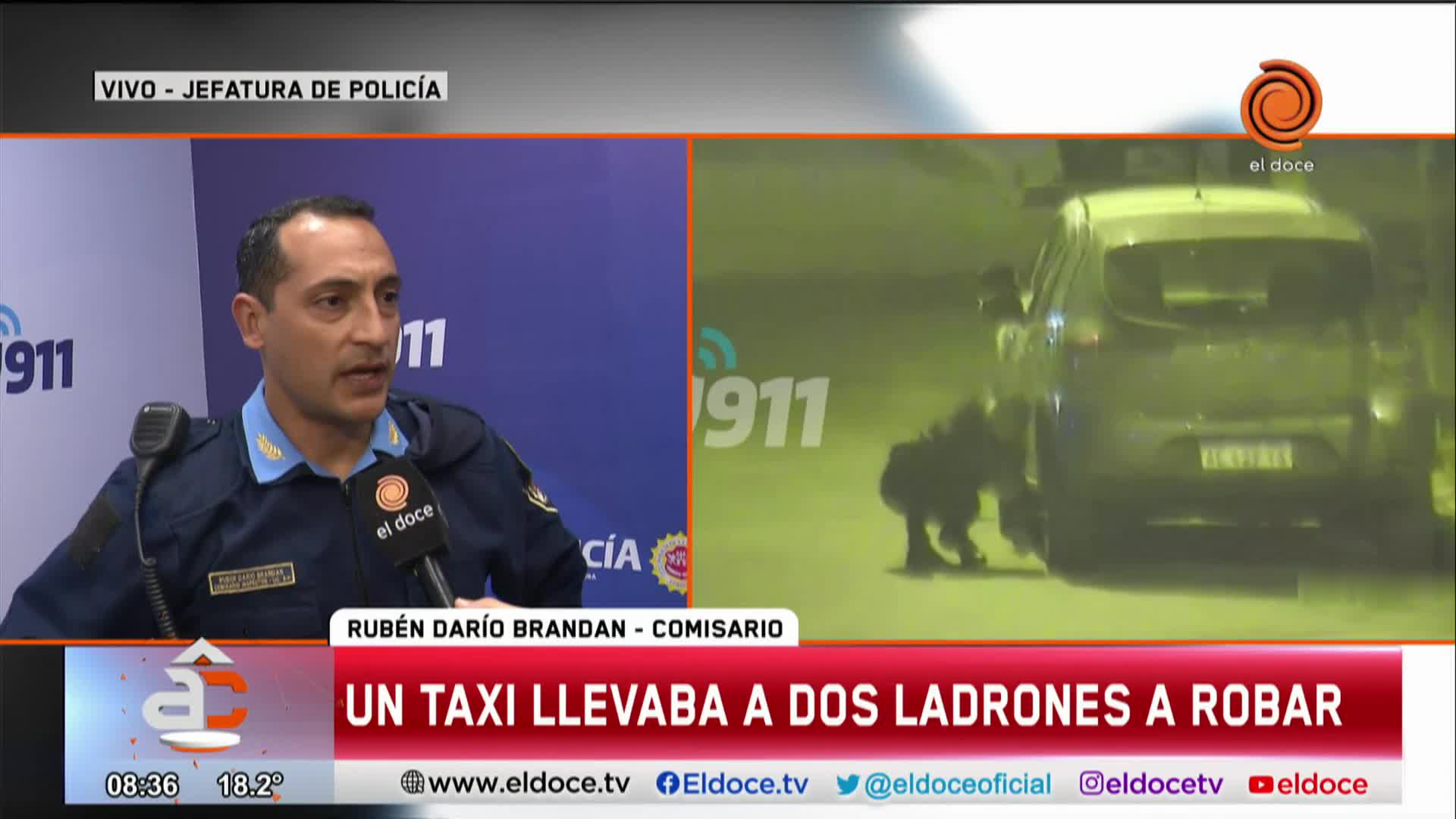 Detuvieron a taxista que salía con ladrones a robar ruedas