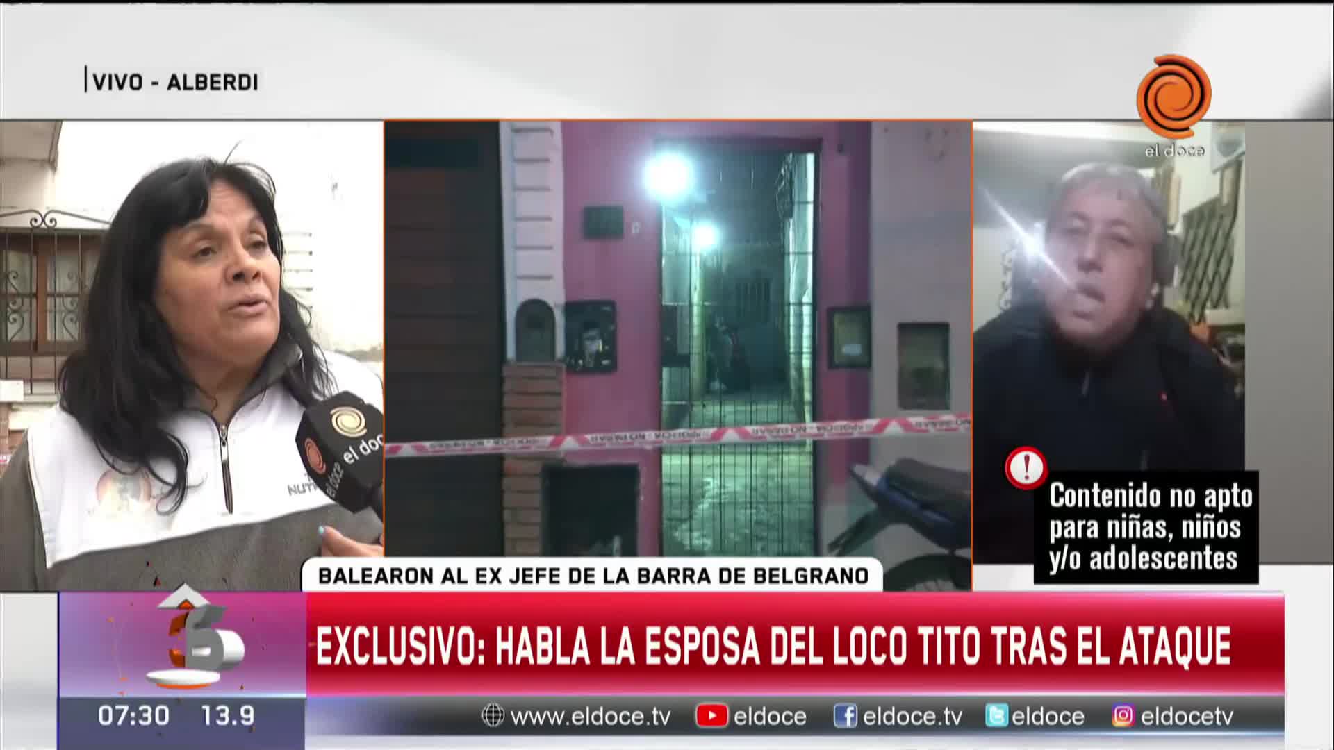 Balearon al Loco Tito: el relato exclusivo de la esposa