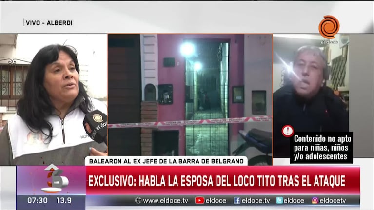 Balearon al Loco Tito: el relato exclusivo de la esposa