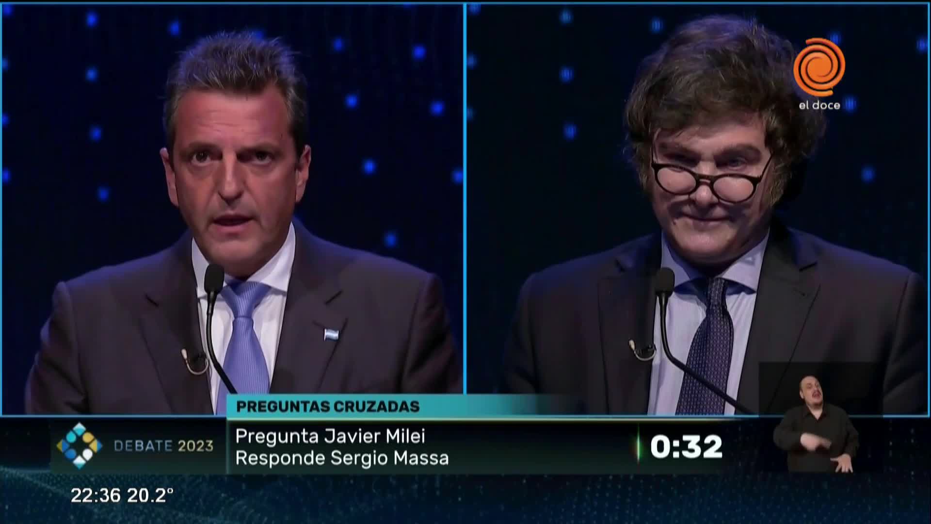 La chicana de Milei a Massa en el debate