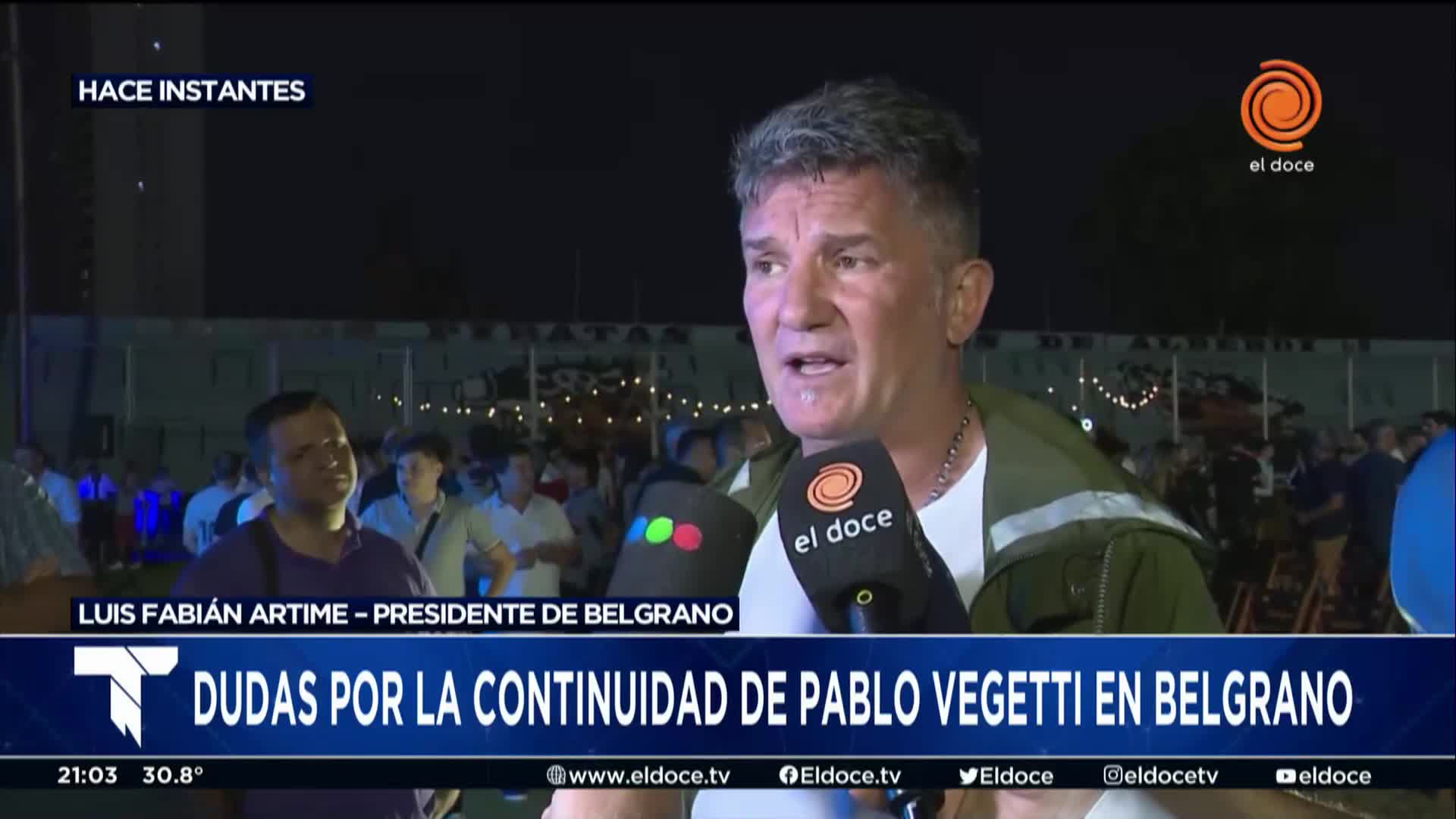 El Luifa Artime habló de la continuidad de Vegetti