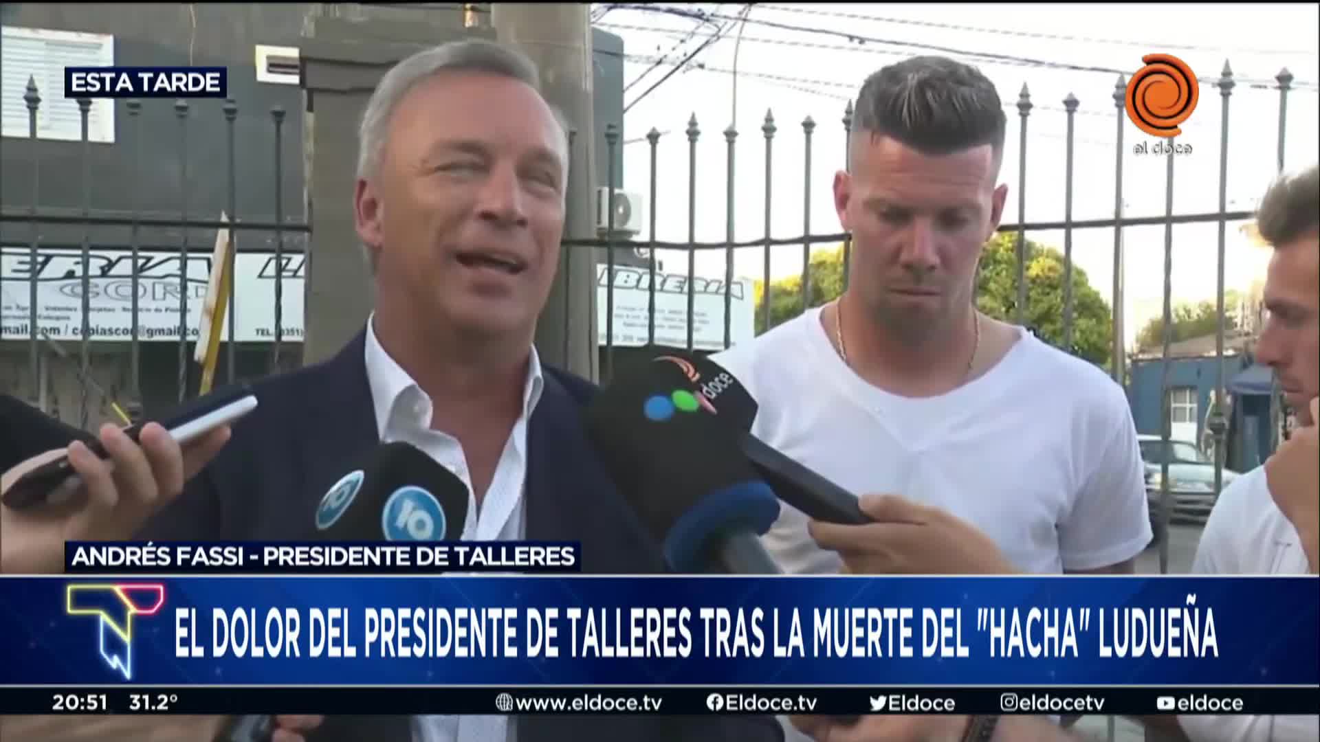 El reconocimiento del presidente de Talleres al "Hacha" Ludueña