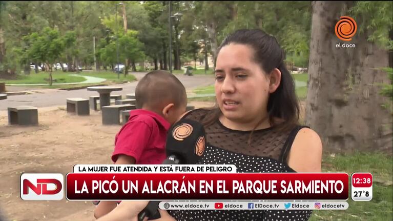 Una mujer fue picada por un alacrán en el Parque Sarmiento