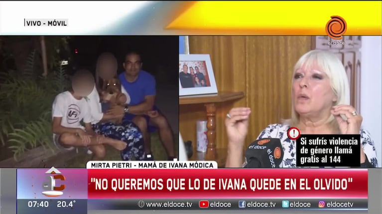 El pedido de la madre de Ivana Módica a un año del femicidio