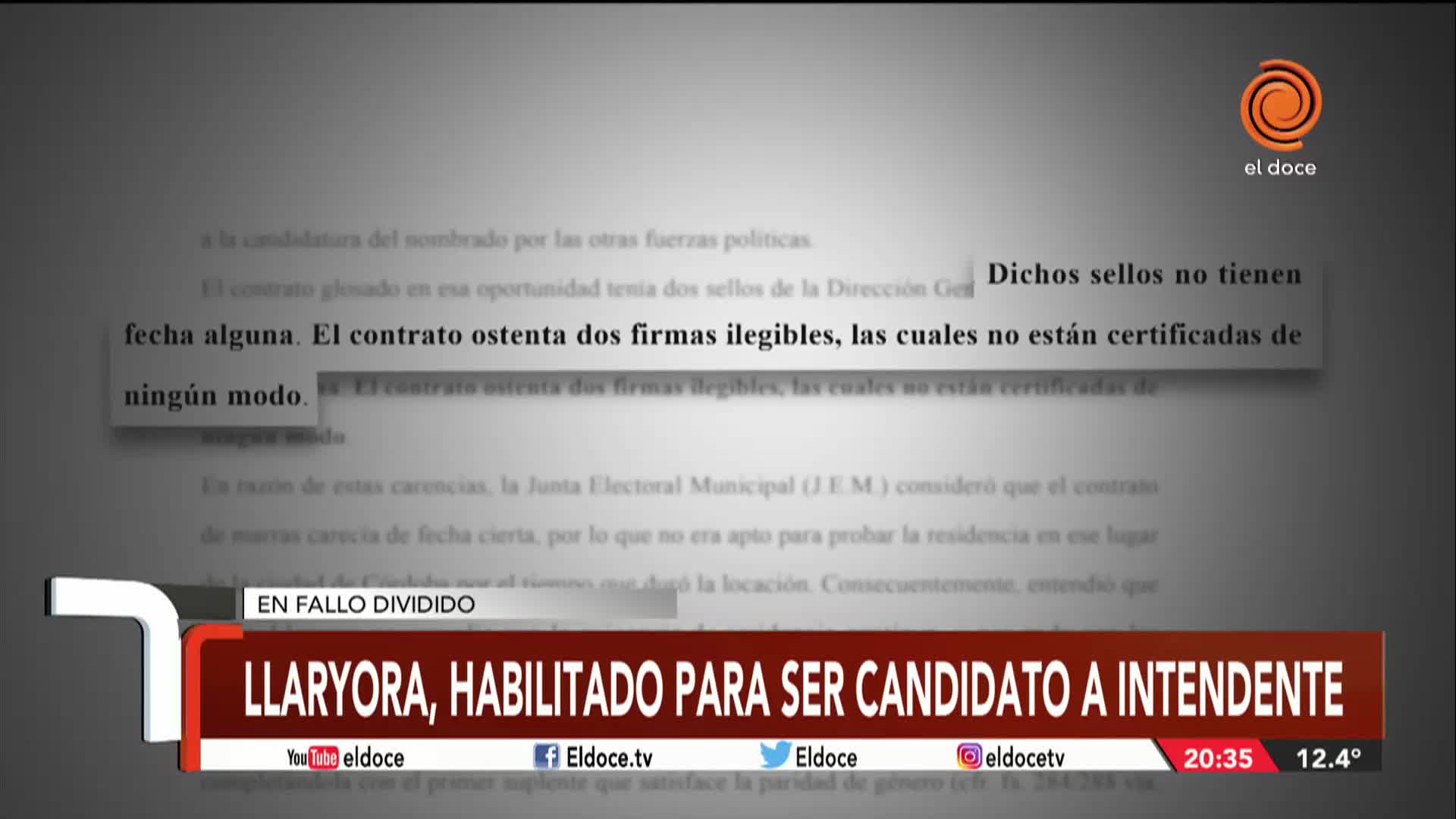 Llaryora fue habilitado a ser candidato, pero en un fallo dividido