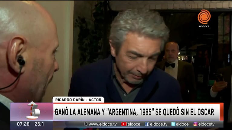 El mensaje de Darín después de los Oscar