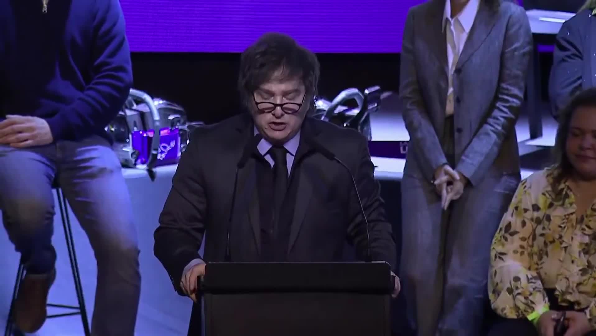 El polémico comentario de Milei en el acto
