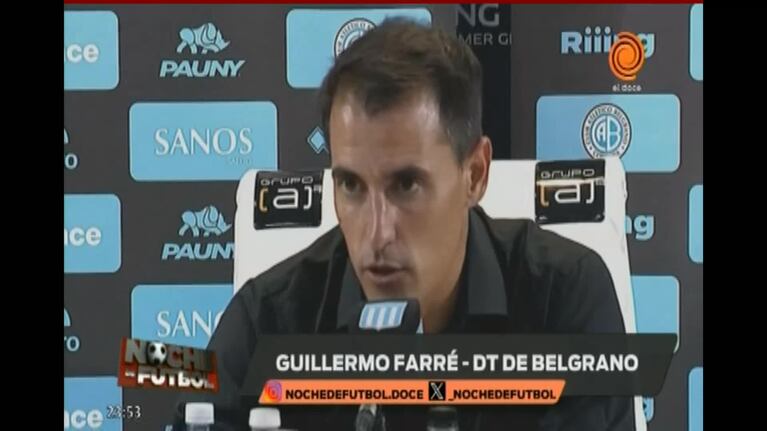 Farré sobre la chance de Belgrano-River en el Kempes