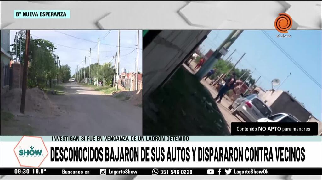 Video: a los tiros en barrio Nueva Esperanza