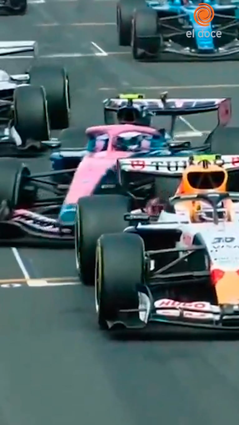 Impresionante maniobra de Colapinto en la largada