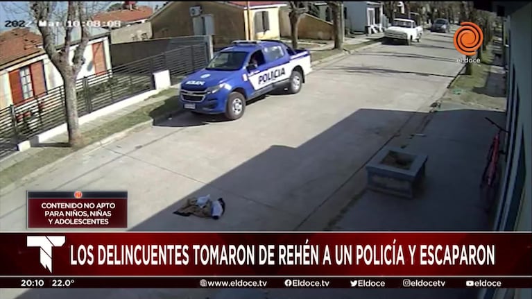 Delincuentes tomaron de rehén a un policía