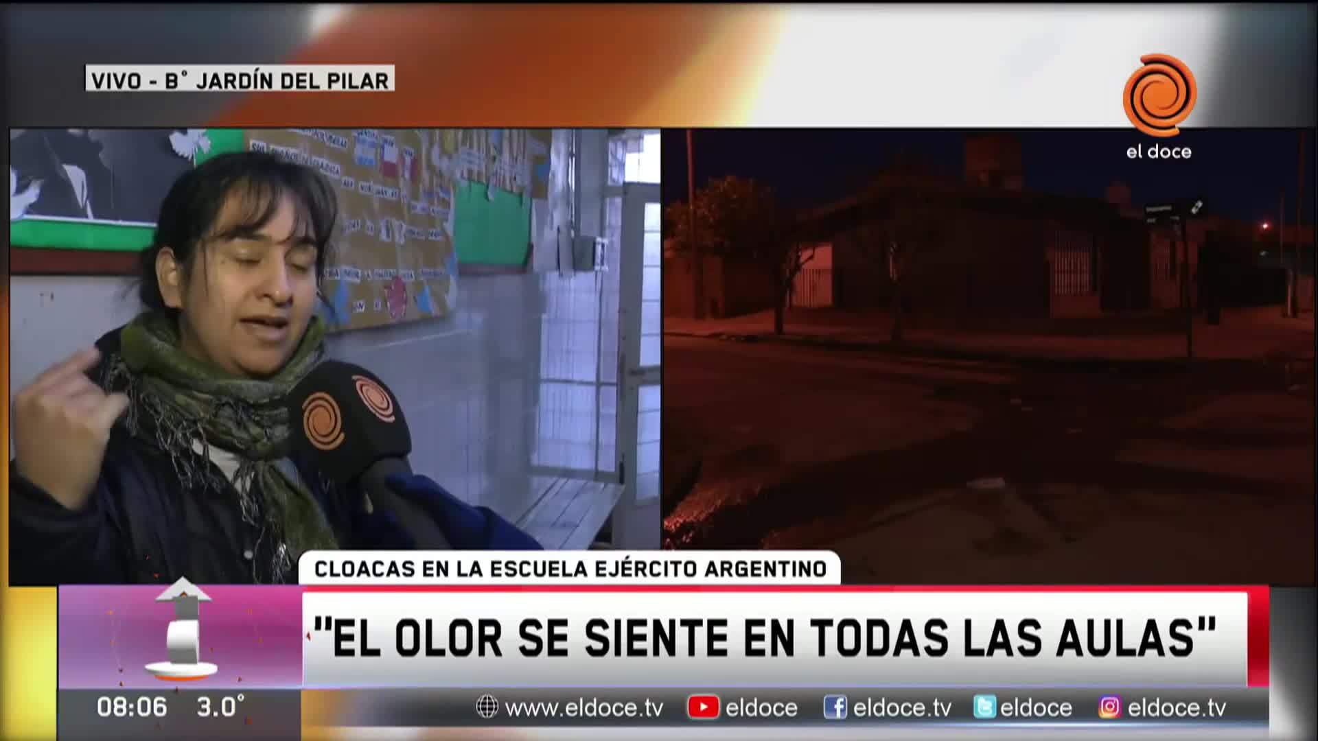 La escuela Ejército Argentino, en crisis por las cloacas