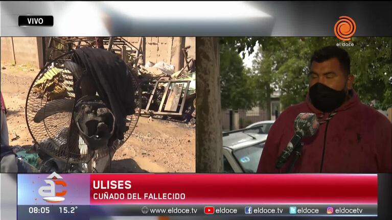 Murió por salvar a sus hijas del fuego: la salud del resto de la familia