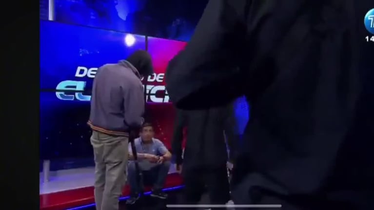 Golpe comando en un canal de TV en Ecuador