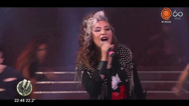 Rodrigo Tapari y Rocío Quiroz fueron puro rock