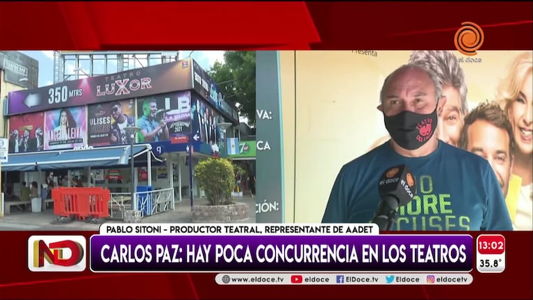 Temporada en Carlos Paz: aseguran que hay poca concurrencia en los teatros