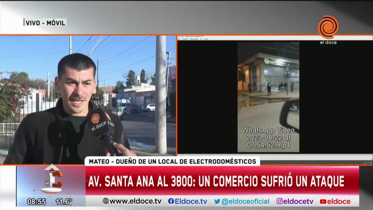 Rompieron la persiana de un local y robaron electrodomésticos