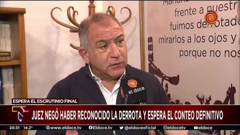 Juez negó haber admitido la derrota en las elecciones