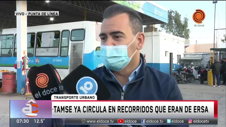 Tamse ya circula en las líneas que eran de ERSA