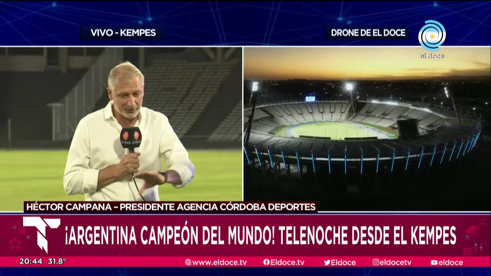 Pichi Campana quiere a los campeones en el Kempes: "Siempre está a disposición"