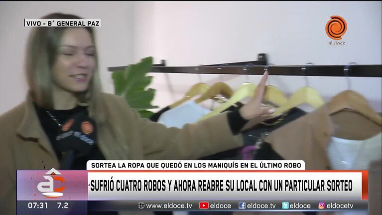 El sorteo que realiza un local de ropa en Córdoba