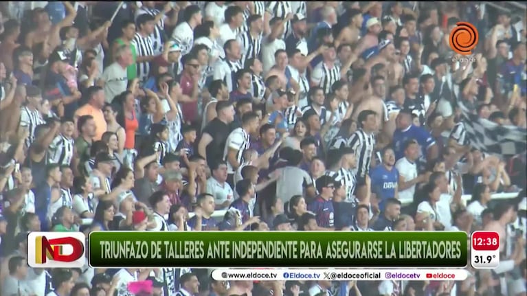 La alegría del DT y los jugadores de Talleres por la clasificación a la Libertadores