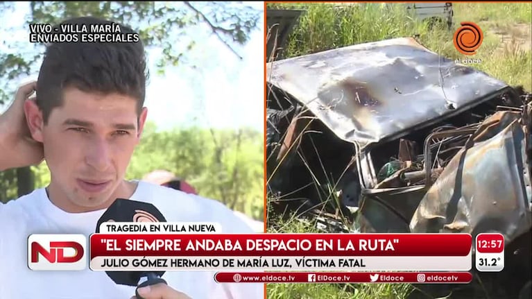 El dolor tras la tragedia en la ruta 4