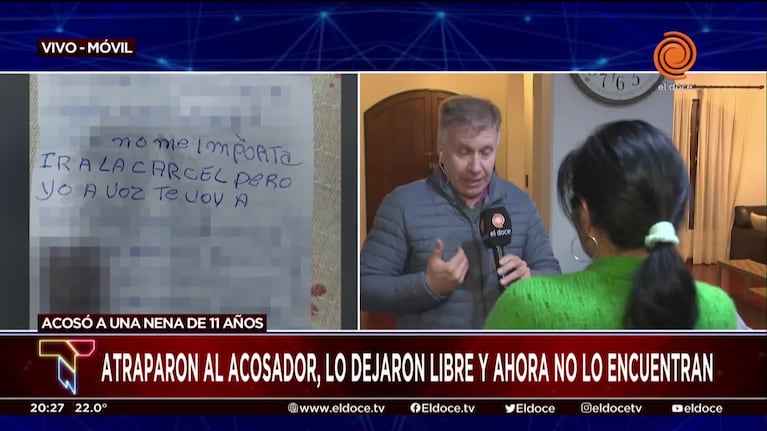 Habló la madre de la niña acosada por un pedófilo