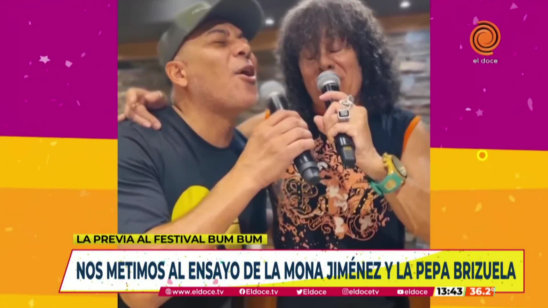 La Mona y La Pepa en la previa del Bum Bum