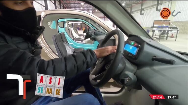 El primer auto eléctrico cordobés comienza a rodar