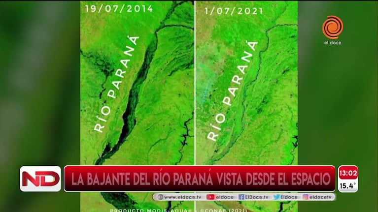 Declaran emergencia hídrica del río Paraná