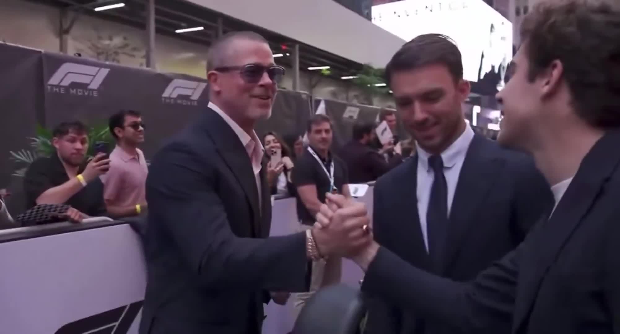 El encuentro entre Franco Colapinto y Brad Pitt 