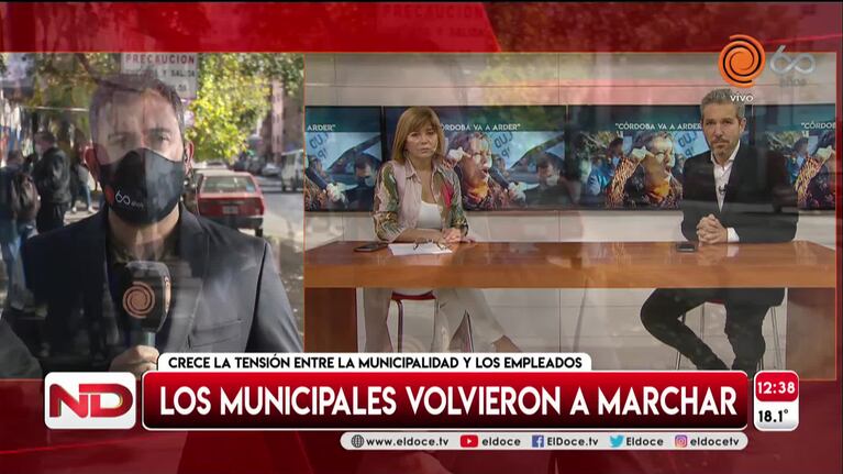 La amenaza y marcha del SUOEM contra los recortes salariales
