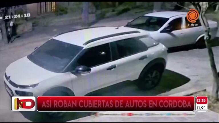Ladrones se llevaron la rueda de un auto en menos de dos minutos