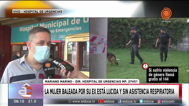 El estado de salud de la mujer atacada por su ex afuera de una concesionaria