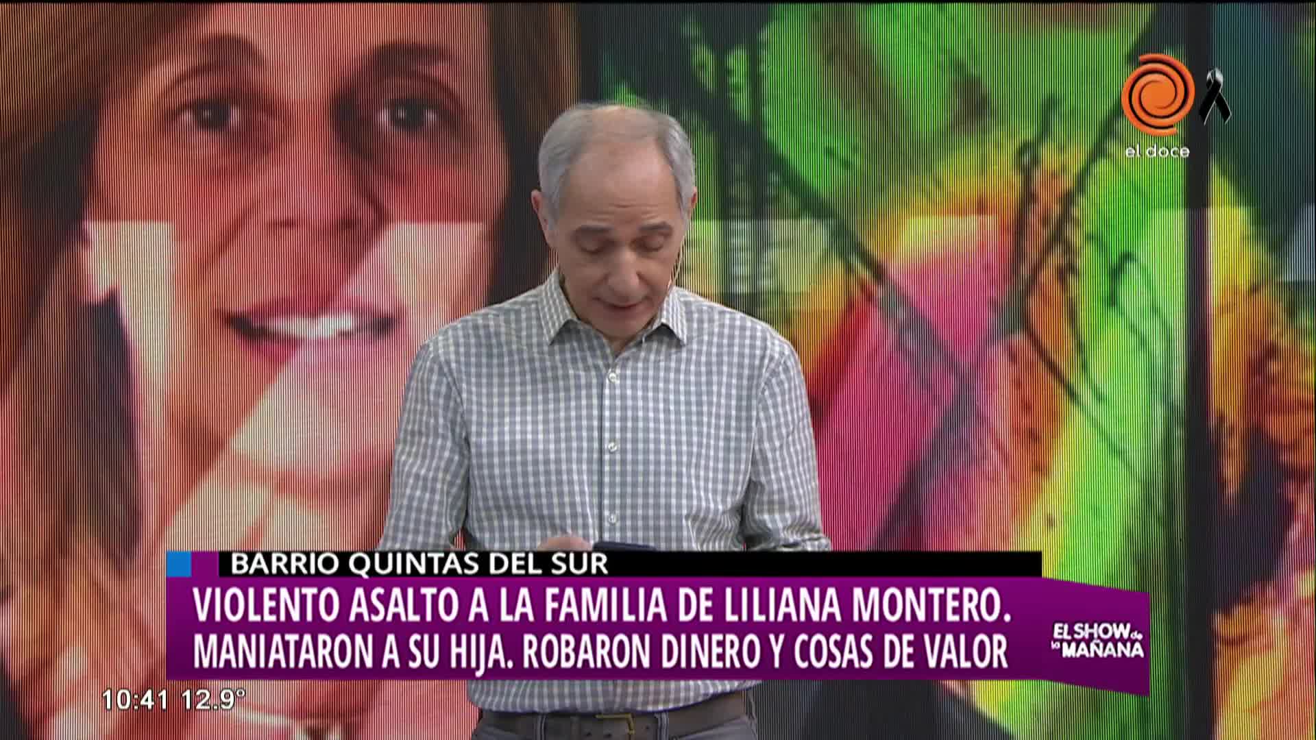 Robaron en la casa de Liliana Montero