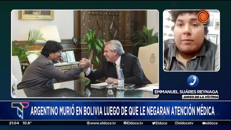 Un amigo del argentino muerto en Bolivia cuestionó a Fernández y Evo Morales