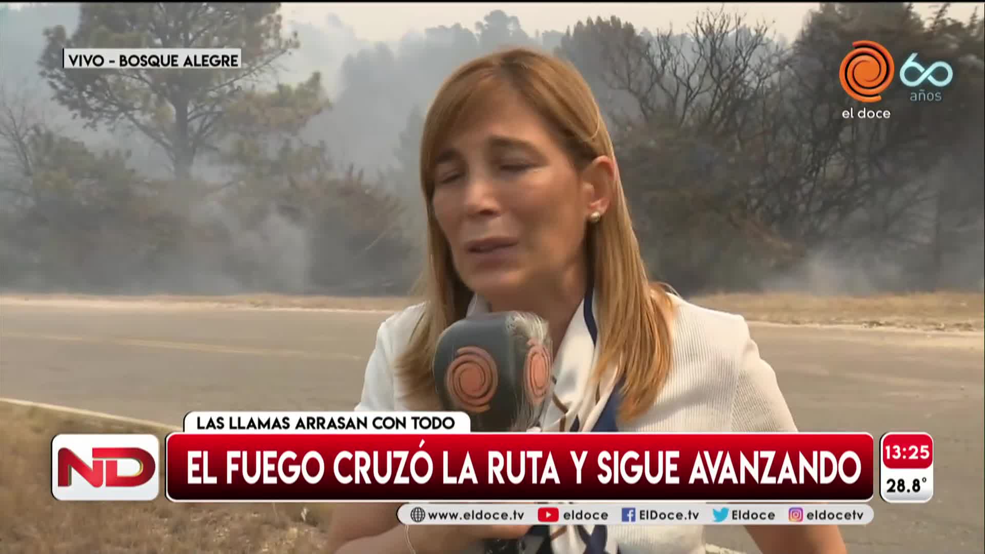 Incendios: el dolor de las periodistas de El Doce