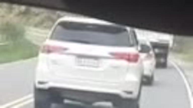 Temerario sobrepaso en las Altas Cumbres