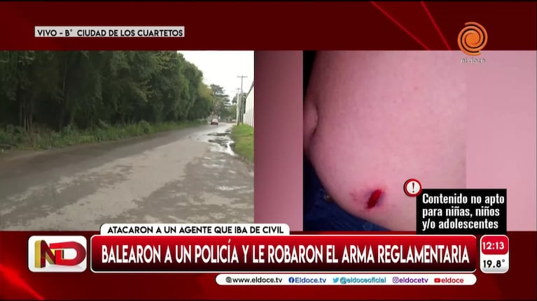 Exclusivo: así fue el ataque al policía baleado