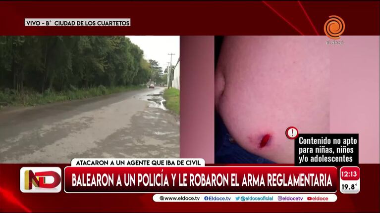 Una moto lo chocó y tiene muerte cerebral