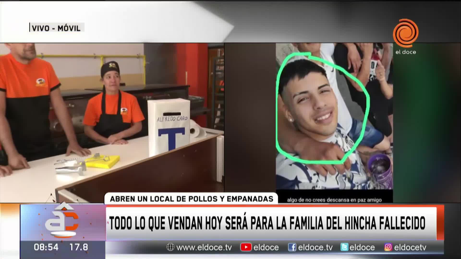 Lanzaron una campaña solidaria para ayudar a la familia de Alfredo Caro