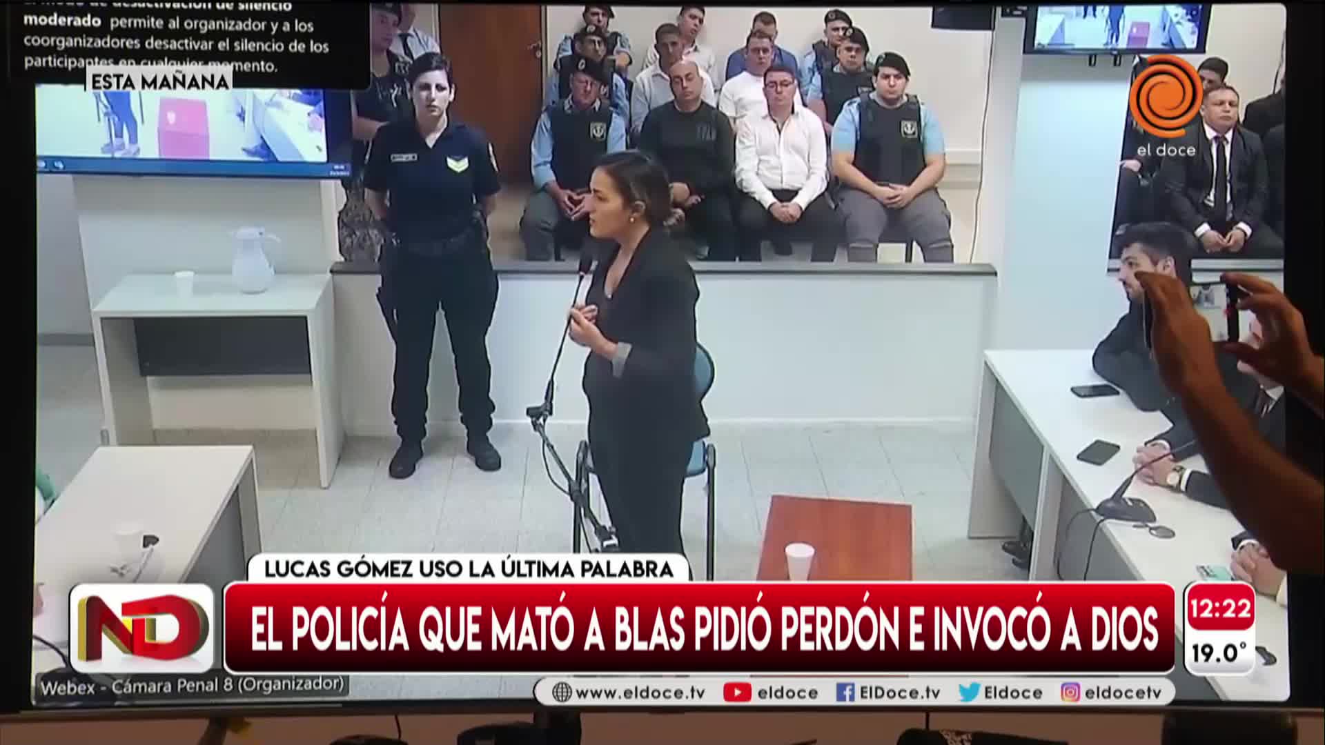 La última palabra del policía que mató a Blas Correas